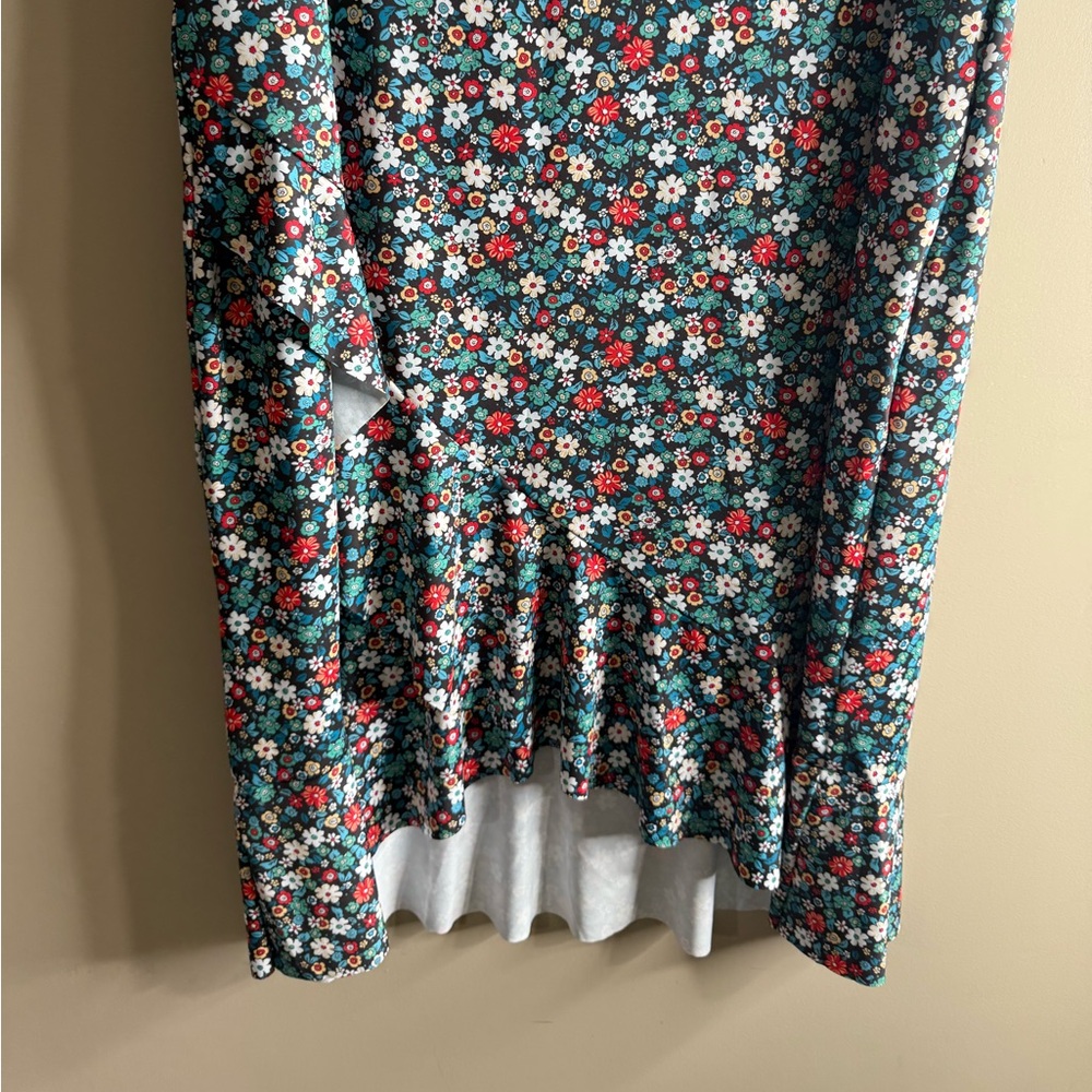 Lands' End Multicolor Floral swim skirt size medium 10/12 - Picture 6 of 11